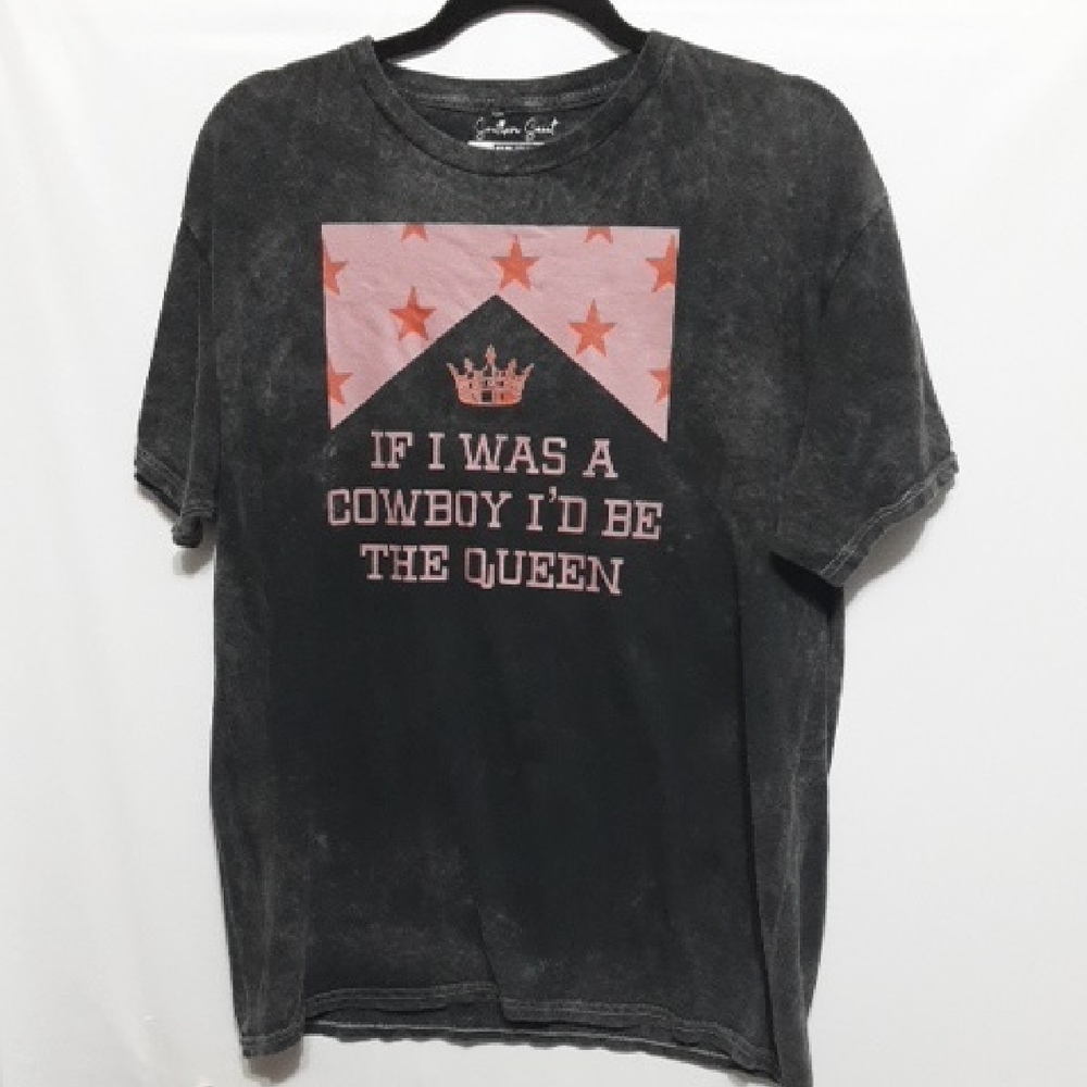 Southern Saint Graphic Tee with Crown and Stars‎